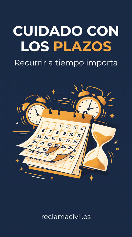 Cuidado con los plazos: recurrir a tiempo importa