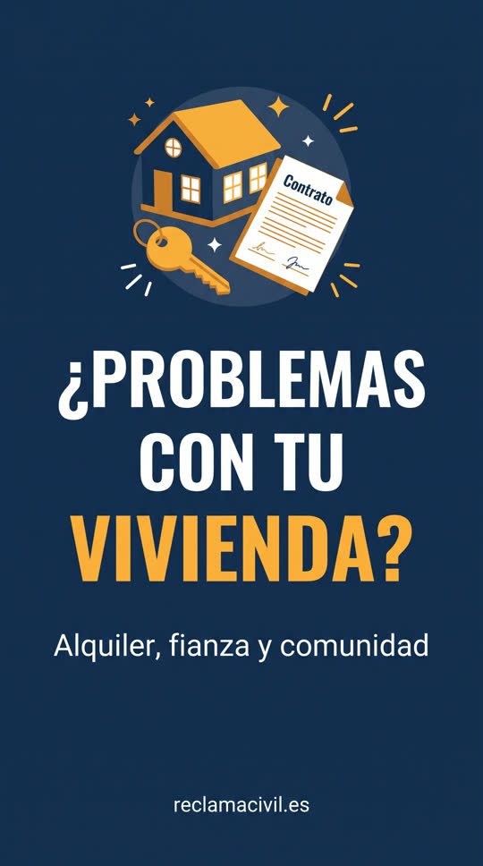 ¿Problemas con tu vivienda? Alquiler, fianza y comunidad